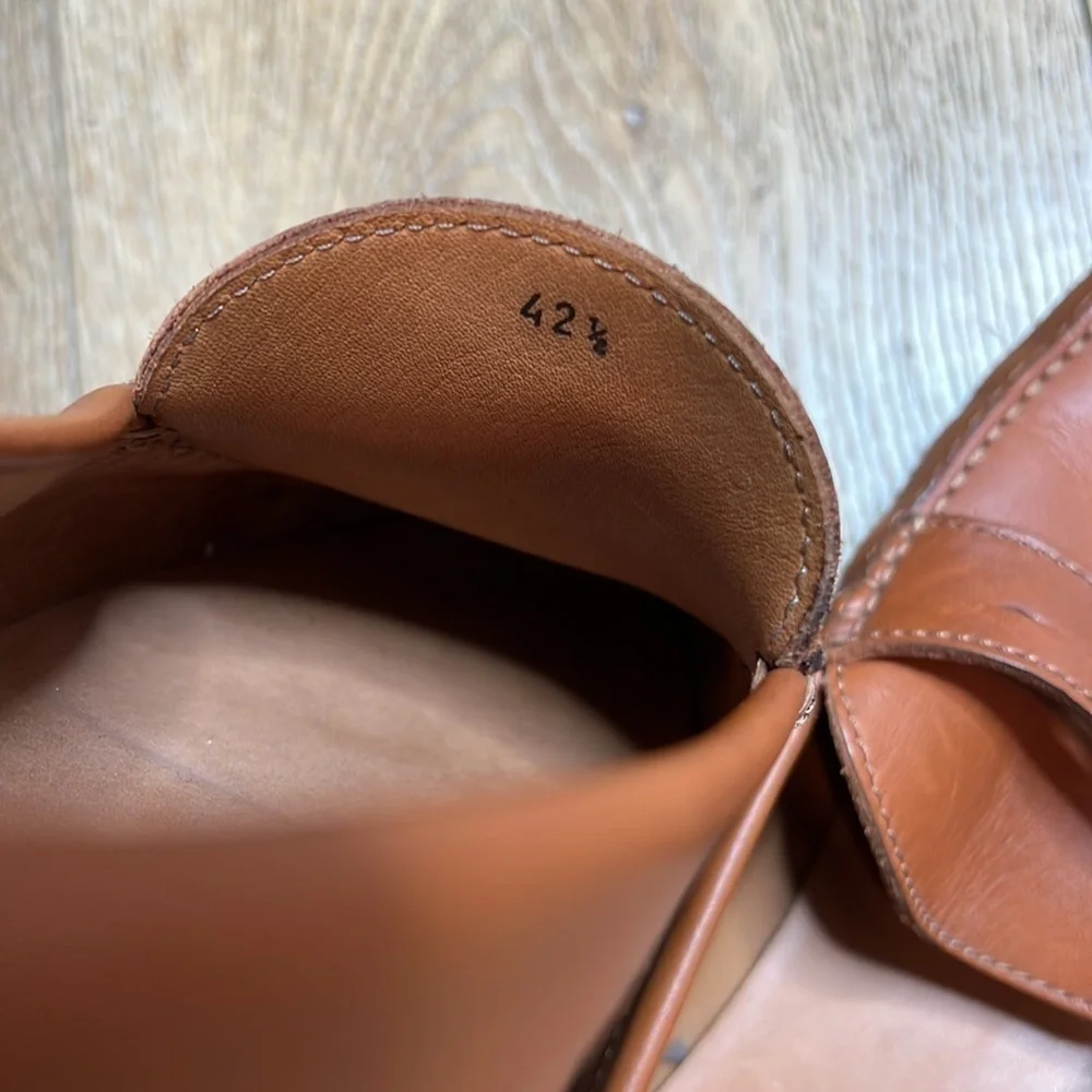 M. Gemi Leather Moccasin in Saddle Brown Size 42.5/9.5